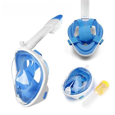 Conjunto completo de máscara de mergulho e snorkel para adultos e crianças - óculos de silicone para natação