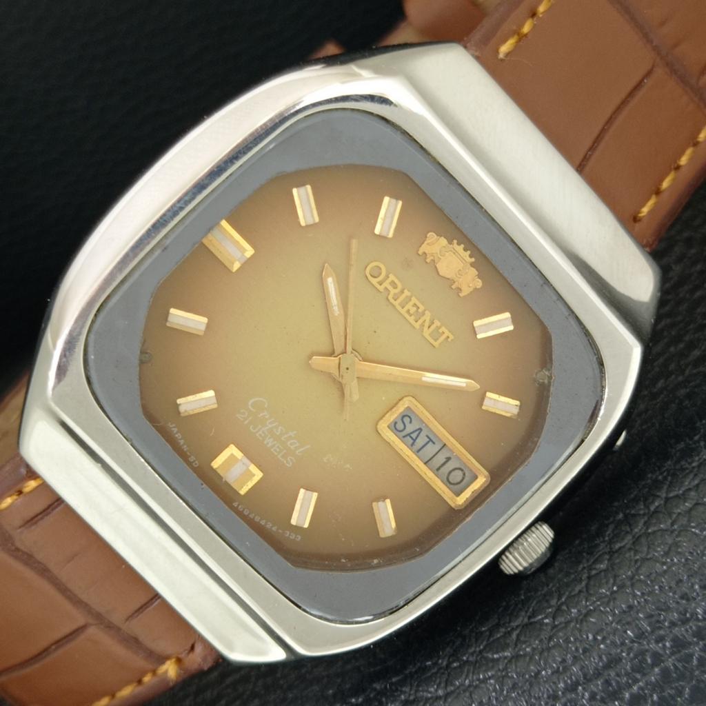 

ВИНТАЖНЫЕ ORIENT CRYSTAL АВТОМАТИЧЕСКИЕ 46941 ЯПОНИЯ МУЖСКИЕ ОРИГИНАЛЬНЫЕ ЧАСЫ С ЦИФЕРБЛАТОМ a704898-1