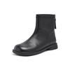 Augustine Black Short Boots Women's 2025 New Autumn Retro Thin Boots British Style Martin Boots Spring and Autumn Single Boots