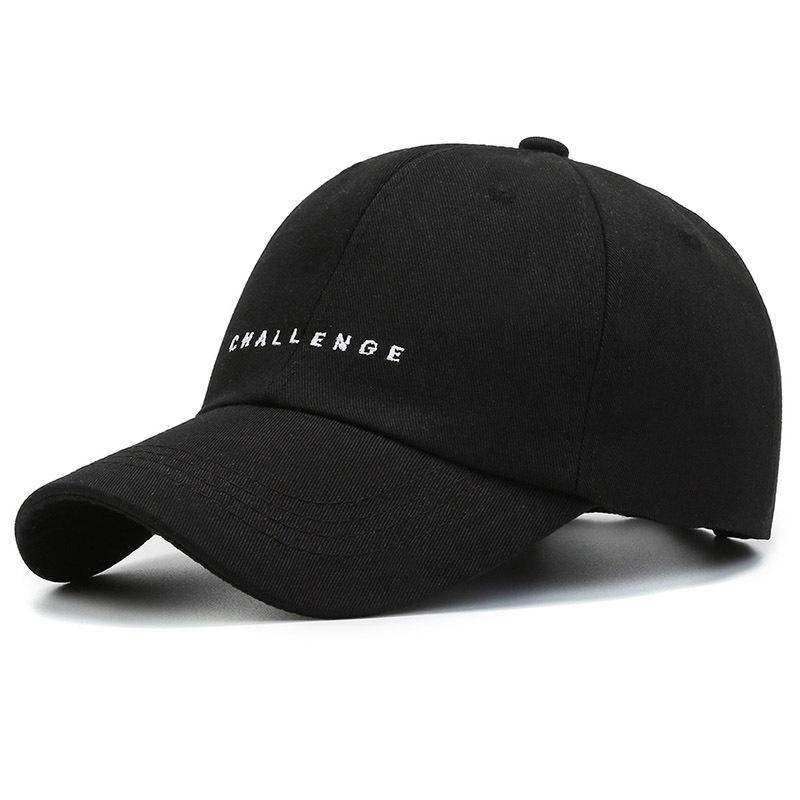 Challenge Letter Embroidered Duckcap Hat Shade Couples Outdoor Breathable Sports
