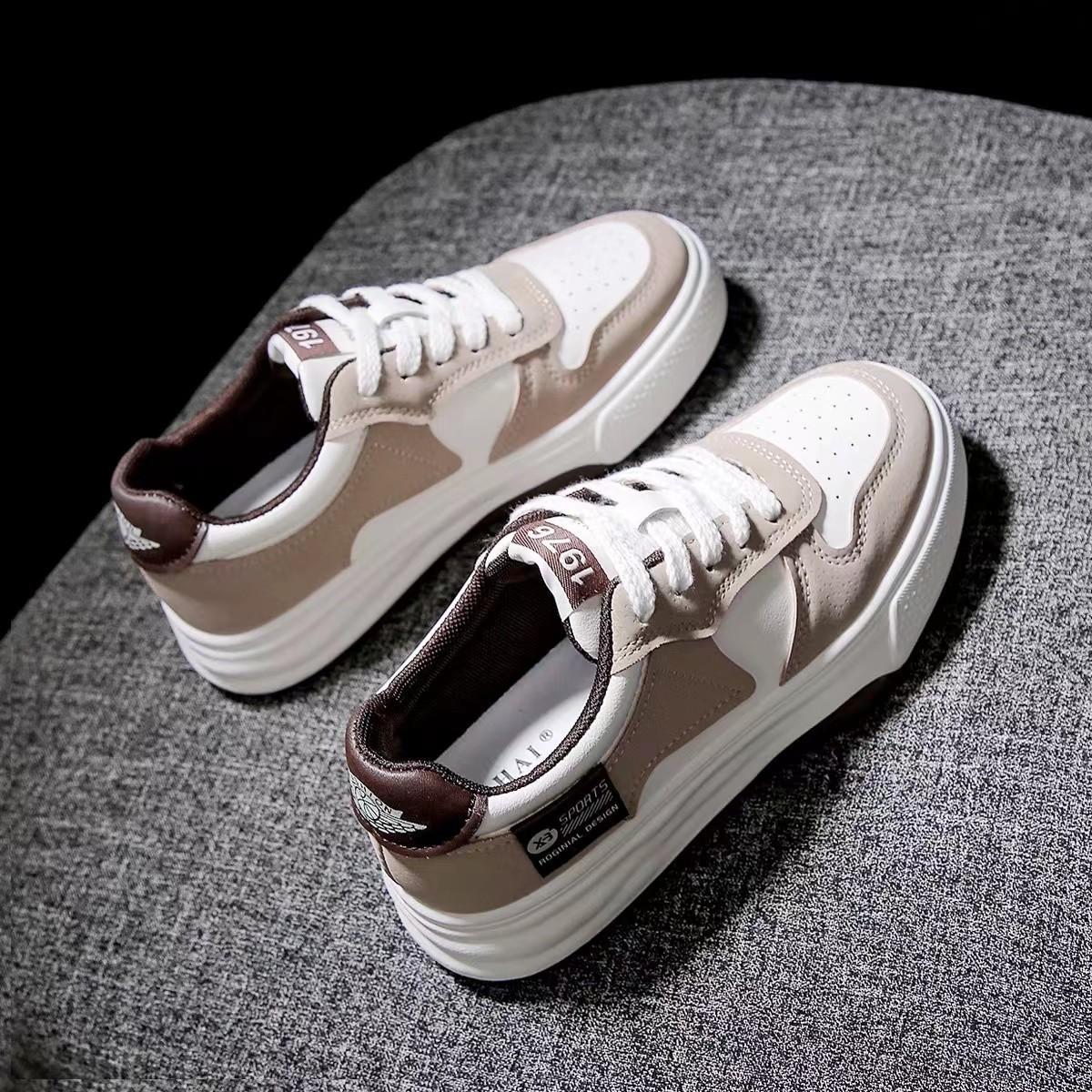 

2025 Platform Shoes Women Sneakers Platform Vulcanized Shoes Fashion Comfortable Women s Shoes Casual Shose Brand Sneakers 35 коричневый