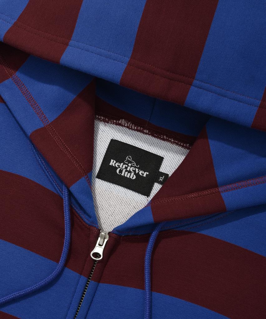 Retriever Club Bold Stripe Hood Zip Up [Blue]