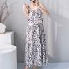 Summer sleeveless suspender cotton and silk nightdress women's lace-up can be worn outside loungewear high-end vacation long dress dress thin
