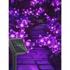 50Leds Solar Garden Outdoor String Lights, Cherry Blossom-Shaped LEDs. 8 Modes Available For Outdoor Use. Fairy Lighting For Christmas Trees.