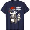Funny Bruh Raccoon Graphic Tee Men Women Cool Cartoon Animal Print Casual O-Neck T-Shirt