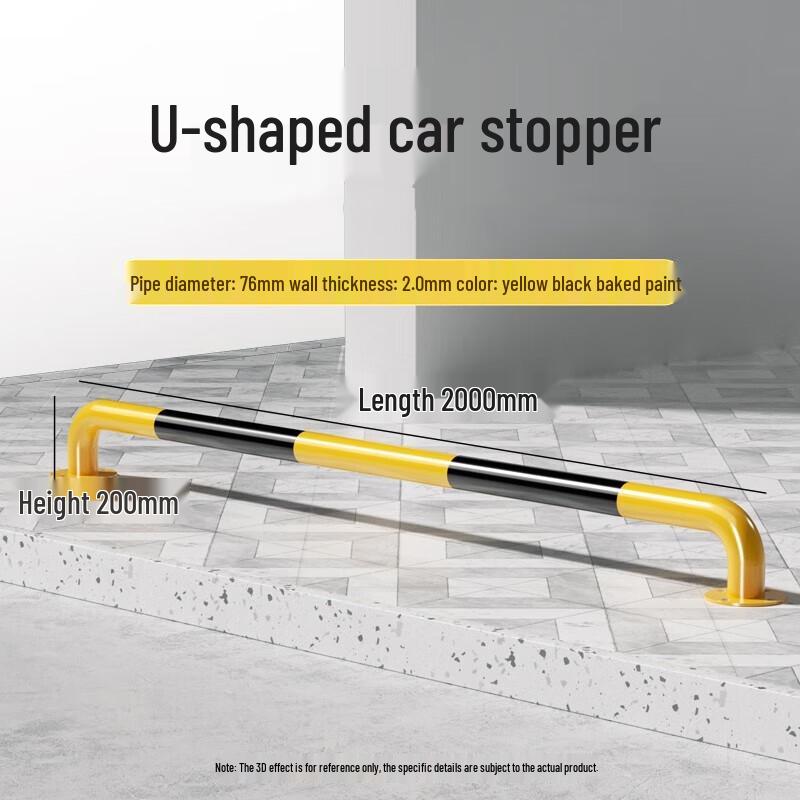 U-Shaped Steel Pipe Parking & Road Barrier