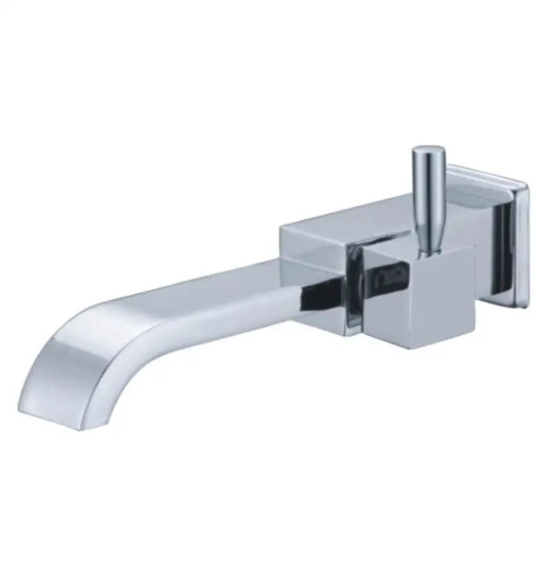 Brass Cold black Water Faucet, Wall Mounted Basin gold Tap, basin bibcock Square Cold brushed gold kitchen Faucet SC303