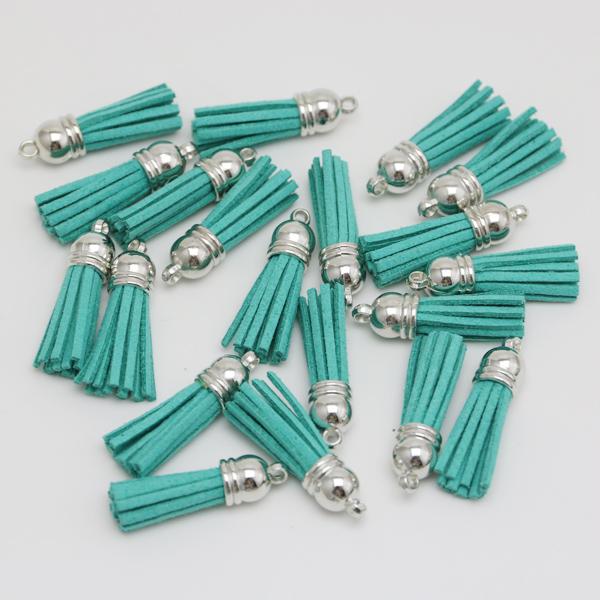 (20 pcs/lot) Tassel Vintage Leather Tassels Fringe for Purl Macrame DIY Jewelry Keychain Cellphone Straps Pendant