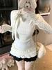 Korean Style Polka Dot Lace-Trimmed Bowknot T-Shirt - Women's Slim-Fit Long-Sleeve for Autumn/Winter 2025