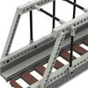 Non-Toxic 264 Pcs Moc Train Track Bridge Model Set Railway Viaduct Bridge Track Compatible 53401 City Train Parts Building Blocks Diy Toys