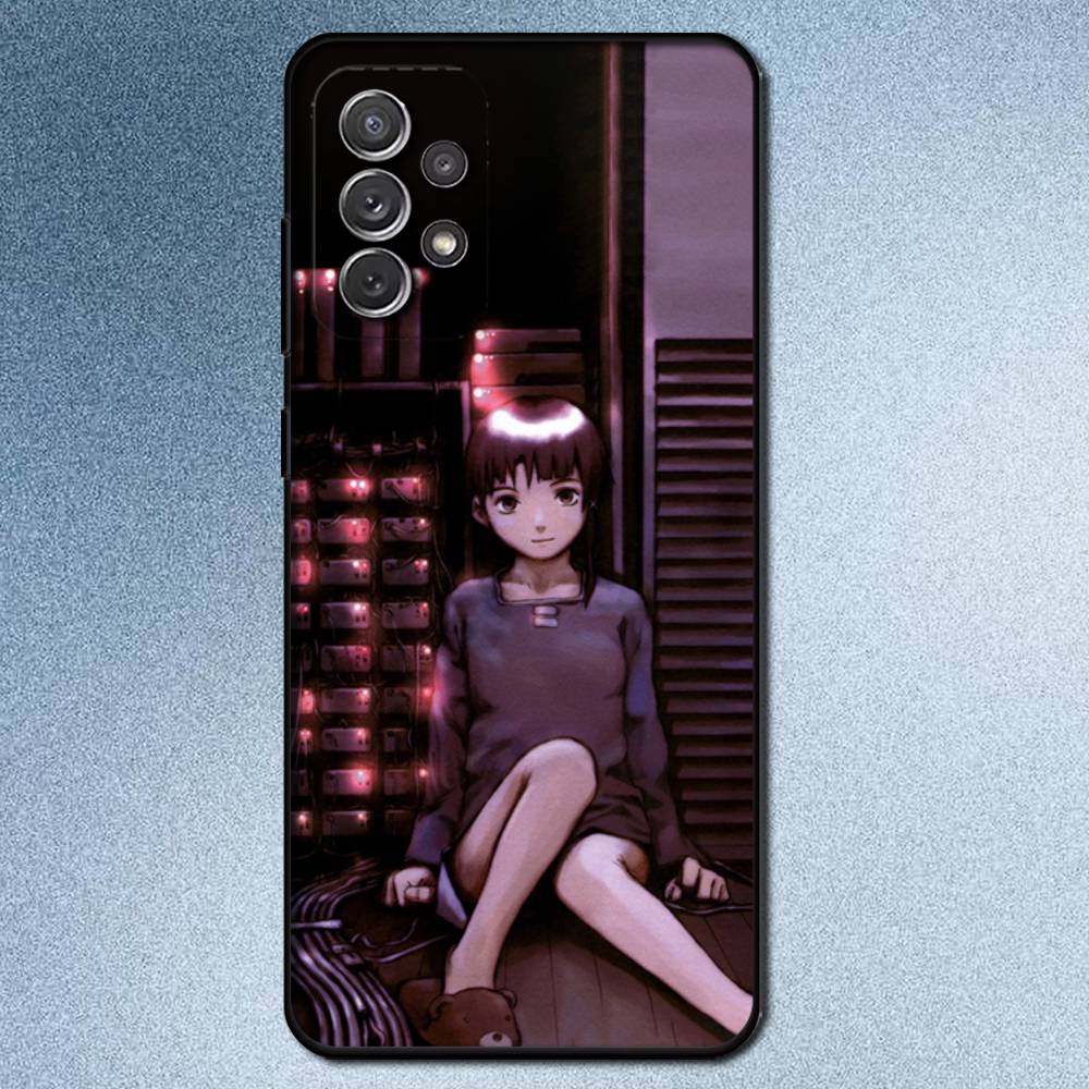 S-Serial E-Experiments L-Lain Phone Case For Samsung S25,S24,S21,S22,S23,S30,Ultra,S20,Plus,Fe,Lite,Note,10,9,5G Black Cover
