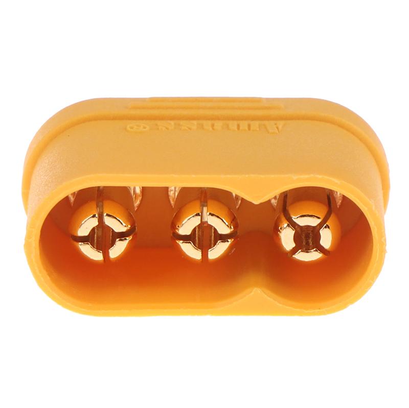 1 Pair Amass Mr60 Plug 3.5Mm 3 Core Connector T Plug Interface Connector Sheathed With Protector Cover For Rc Model