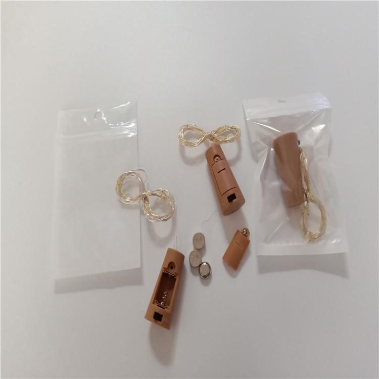 Copper Wire Wine Bottle Stopper String Lights - 2 Meters, 20 LEDs, Ideal for Christmas & Decorative Atmosphere.