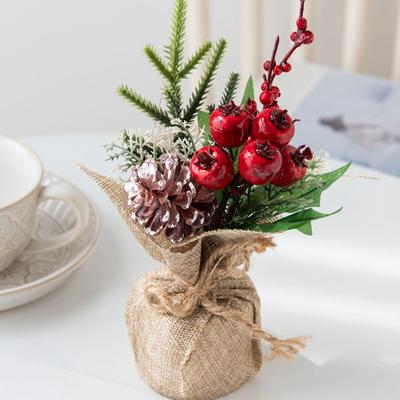 Fleur de plante artificielle Vente chaude Vase pour la maison salon fête de festival Extérieur Jardin décoration de mariage Pot pour arbre de Noël Cadeau DIY