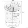Degree Rotating Makeup Organizer for Vanity, Adjustable Cosmetic Storage Cases and Make Up Holder