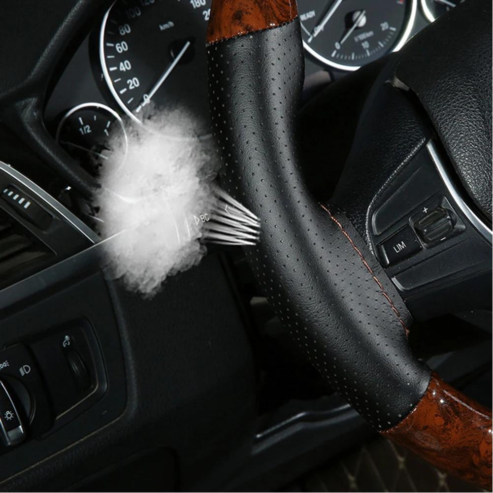 1set Steering Wheel Cover Steering wheel cover Replacement Truck Kit Leather With Needles And Thread Accessory