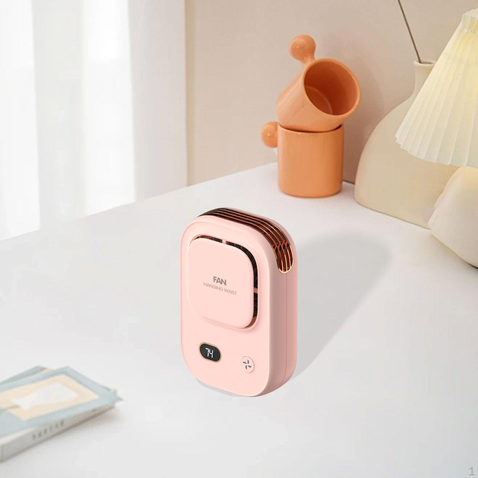 

Портативный шейный вентилятор кондиционер ручной настольный для женщин мужчин походы на открытом воздухе розовый