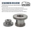 LITTLE DEVIL Sliding Fixed Double Gear for Lathe CJ0618-014-024C, 45# Steel