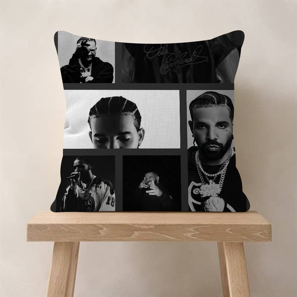 

Singer DDrake For Hip Hop Personalized Pillow Cover Kids Bedroom Wild Party Decor Pillowcase Kid Birthday Shower Gift 30x30 cm