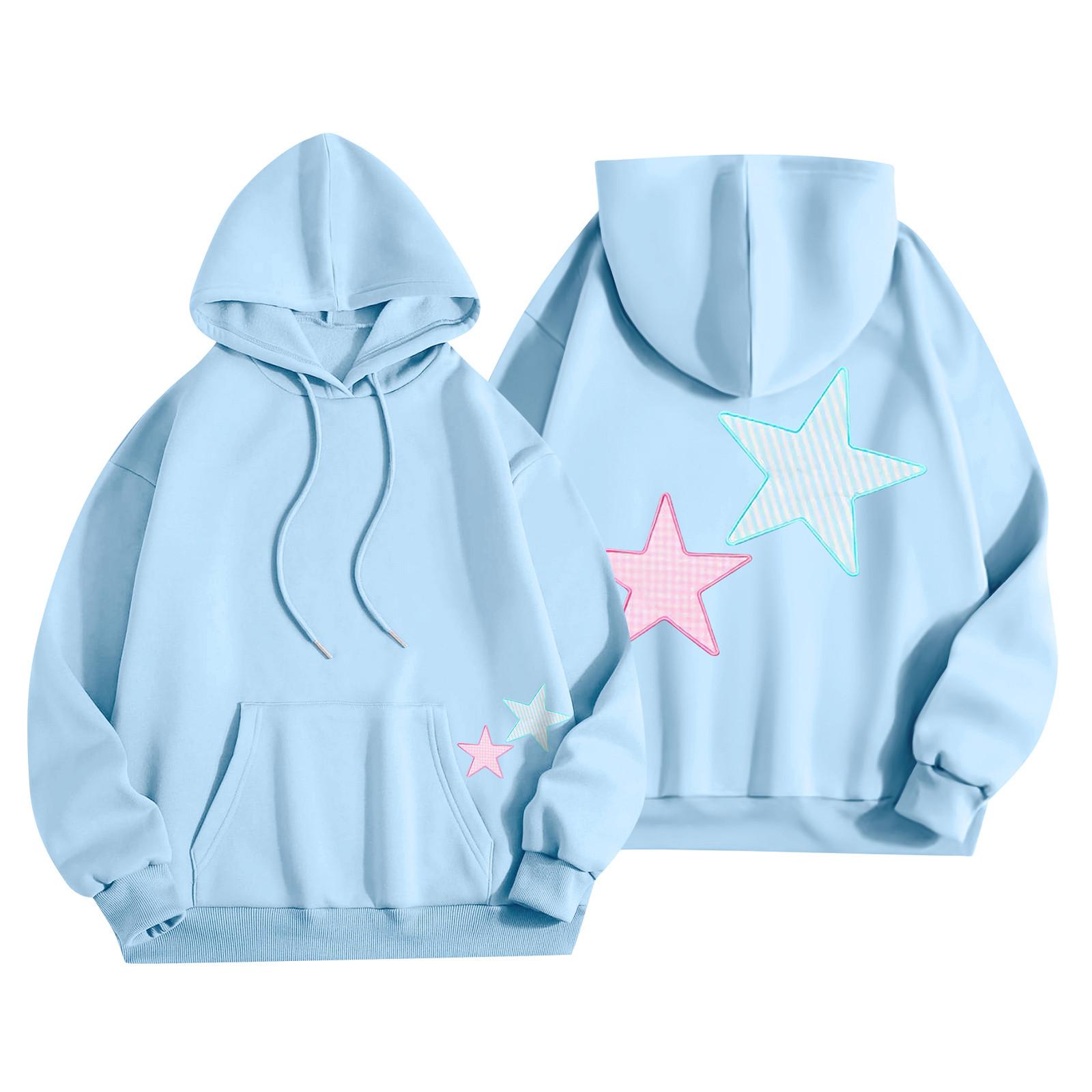 Толстовки для девочек-подростков с длинным рукавом и принтом букв — фото 6