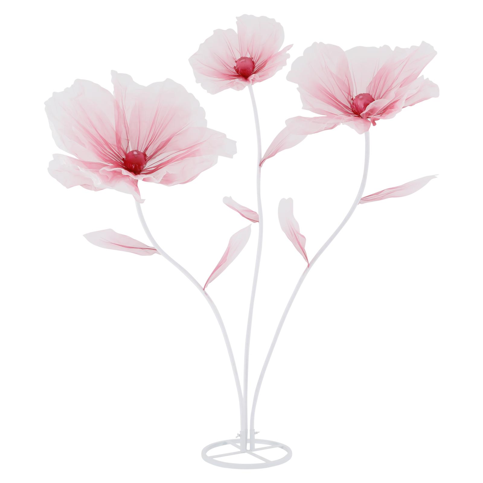 

Искусственные свадебные цветы, Свадебные декоративные искусственные цветы, Трехголовые искусственные свадебные цветы розовый