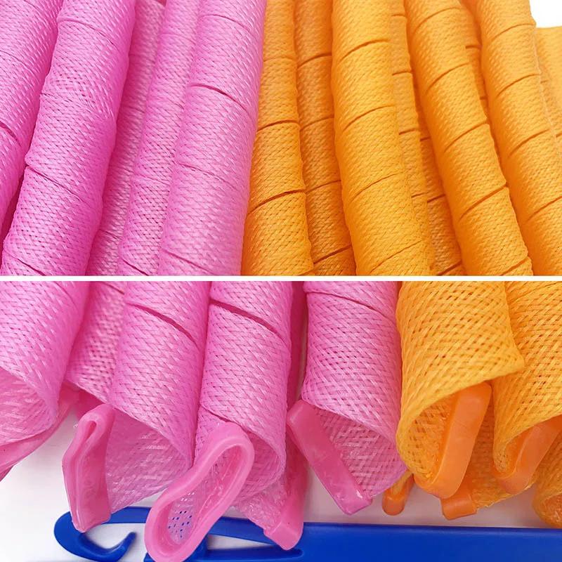 Heatless Hair Curler 10/12 Pcs No Heat Hair Curls Ribbon Rollers Sleeping Soft Headband Hair Curlers Woman Hairs Styling Tools