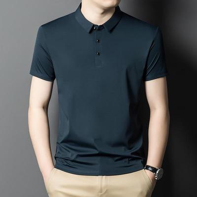 Herren 2025 Sommer Atmungsaktives Eisseiden-POLO-Shirt - High-End, Lockere Passform, Lässiges Kurzarm-T-Shirt