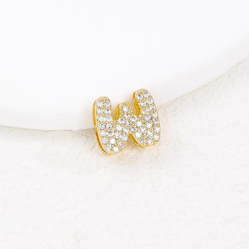 Hot-Selling 26-Letter Zirconia Pendant Necklace with Diamond Cute Design