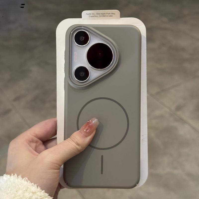 For HUAWEI Pura 70 Ultra Pura 70 Pro Case Simple and soft magnetic PC skin-friendly drop-proof Cover For HUAWEI P60 Pro Funda