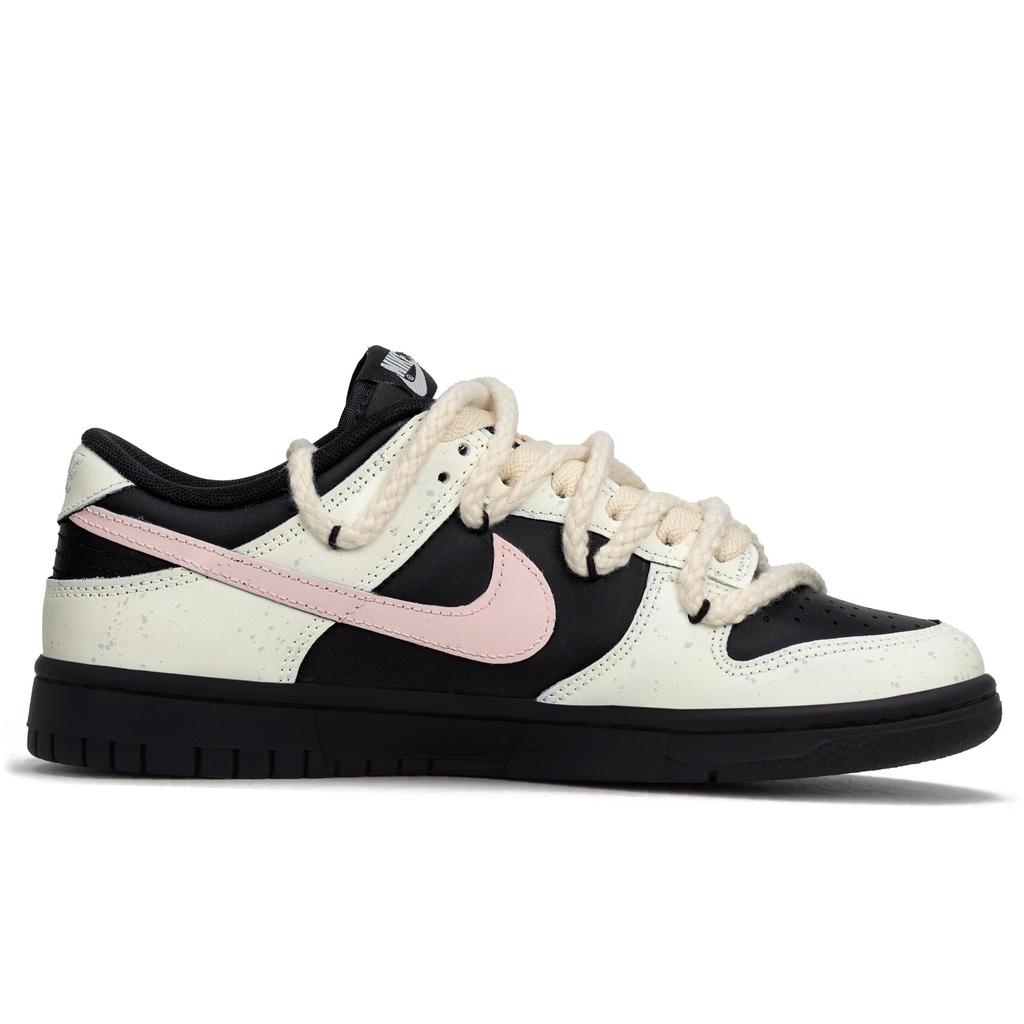 Nike Dunk Peach Panda 2.0 Low top Skateboard Shoes Unisex Black White Pink IO7606-010(Team62-2.0)