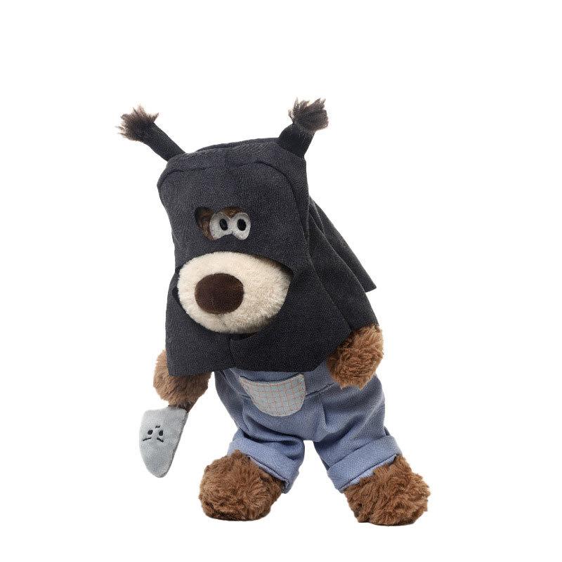 Spooky Capybara Soft Plaything Pumpkin Robber Intresting Plushie Comical Robbery Doggy Dozing Cushion Disassemble Accessory Celebration Prop
