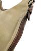 PRADA Logo jacquard Handbag canvas khaki Women BR3423 Used