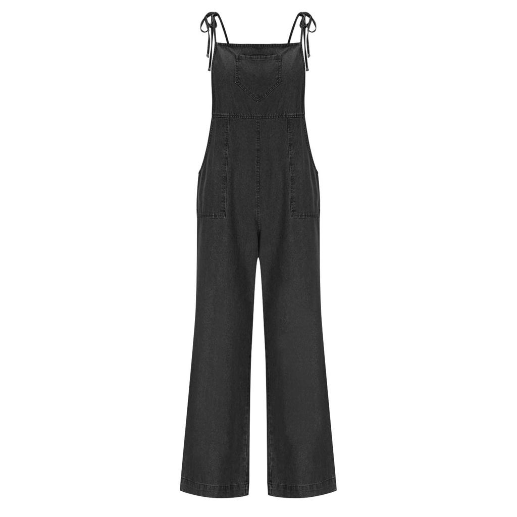 Casual Jumpsuits For Women Overalls Rompers Summer Outfits With Pockets