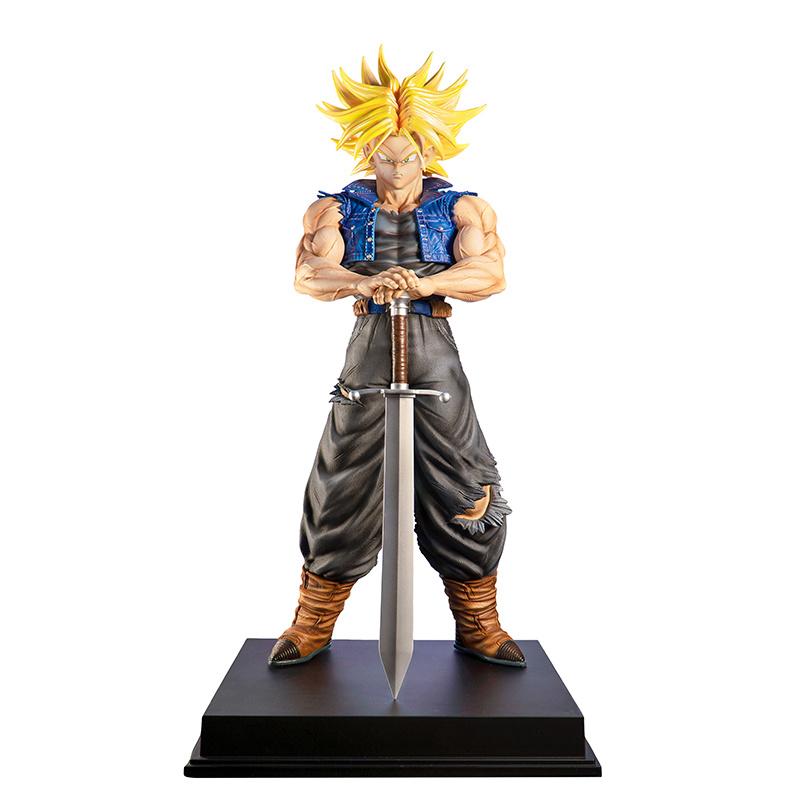 In Stock Dragon Ball Z Figure 2% Trunks And Grand Priest Jt Statue Action Model Future Trunks Super Saiyan Collectible Plaything Gift