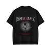 Streetwear für Herren und Damen Karen Schwarz Mode Bedrucktes T-Shirt Hip Hop Lässig Locker Kurzarm Top