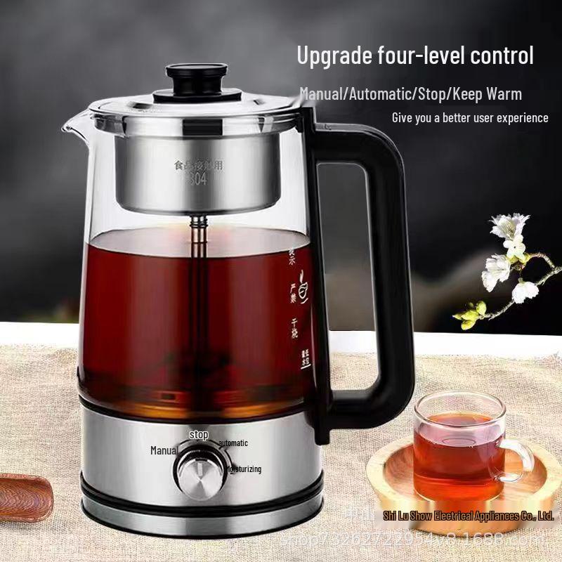High-Capacity Electric Steam Tea Kettle for Home & Office - Ideal for Brewing Black Tea