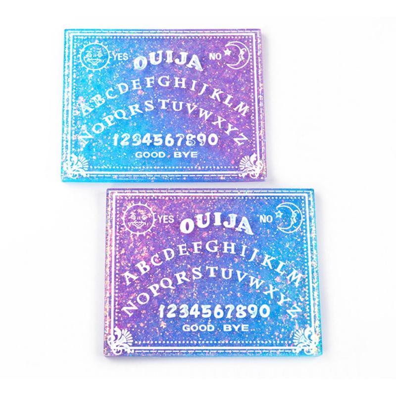 DIY Gothic Hexerei Board Tag Schlüsselanhänger Silikon Epoxidform DIY Schlüsselanhänger Anhänger Schmuck Bastelform für Geschenk