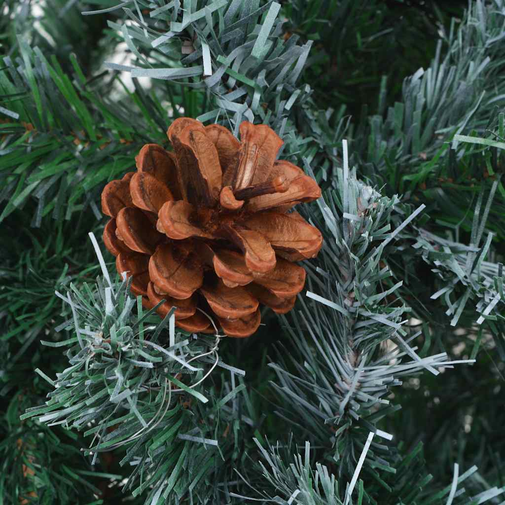 vidaXL Künstlicher Weihnachtsbaum mit Tannenzapfen 180 cm