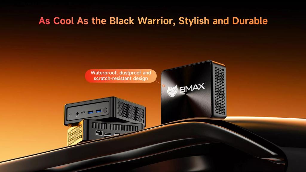 BMAX B8A Puissance AMD Ryzen 7 PRO 8845HS Processeur AMD Radeon 780M 32G 1 To SSD Windows 11 Pro WiFi Bluetooth USB HDMI Type-c