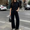 Womens Straight Leg Jeans High Waist Loose Vintage Denim Pants Casual Wear