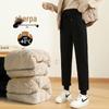 Lambswool Velvet-Lined Winter Joggers - Thick, Loose-Fit Casual Sweatpants for Autumn/Winter