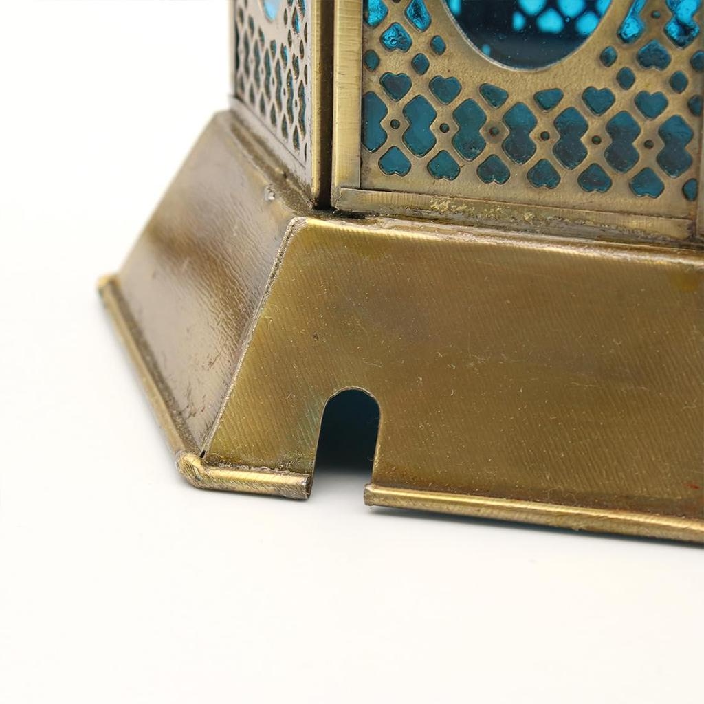 Moroccan Lamp Large Turquoise