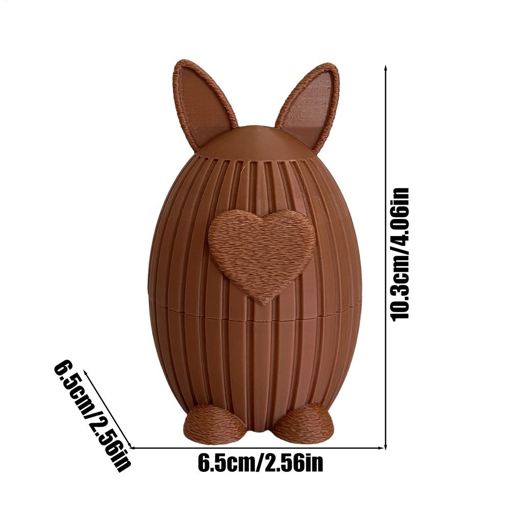 Bunny Candy Dish Cute 3D Printed Easter Bunny Shaped Serving Containers Bowl for Candy for Home Party Table Cookie Snack Sugar