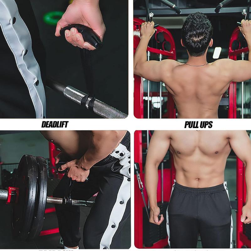 1Pair Pull Up Handles Rubber Grip Heavy Duty Cable Machine Handles Weight-Lifting Gym Equipment For Gym Workout
