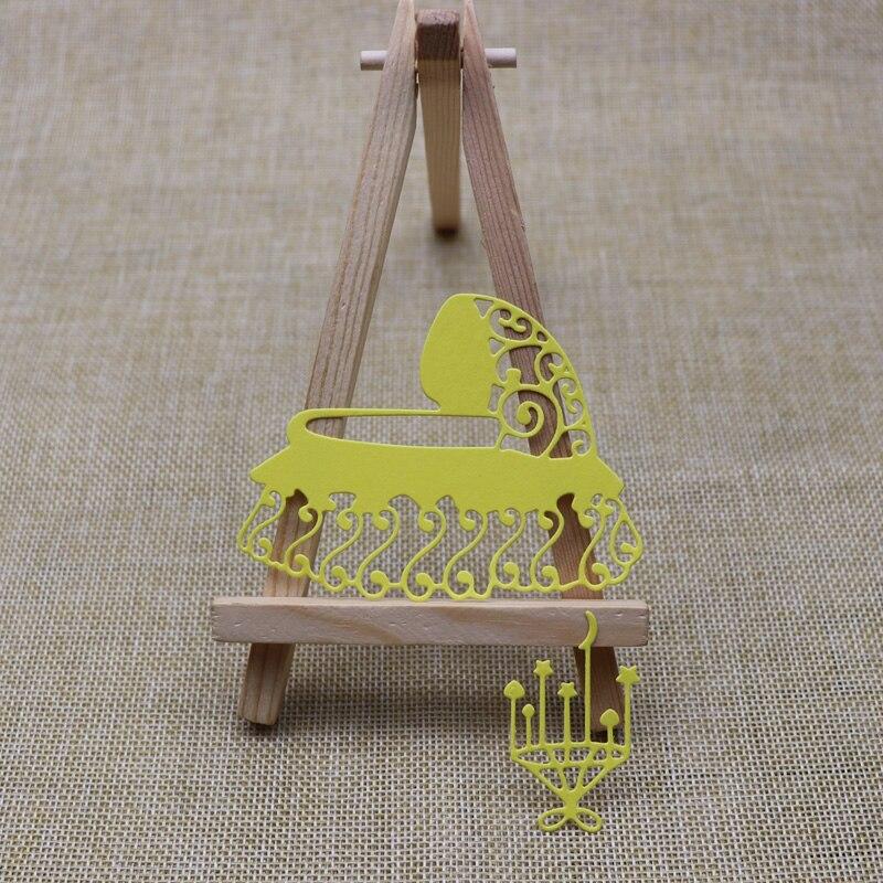 Metal Cutting Dies Lace Stroller Frame Scrapbook Stars and Moon Chandelier Die DIY Paper Embossed