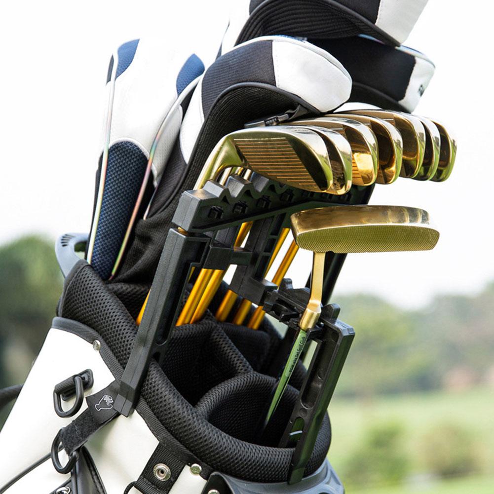 Golf Iron Holder 9 Clubs Clip Organizers Holder Stacker Bags Anti-Shake Golf Club Display Bracket Multi-club Golf Rod Holders