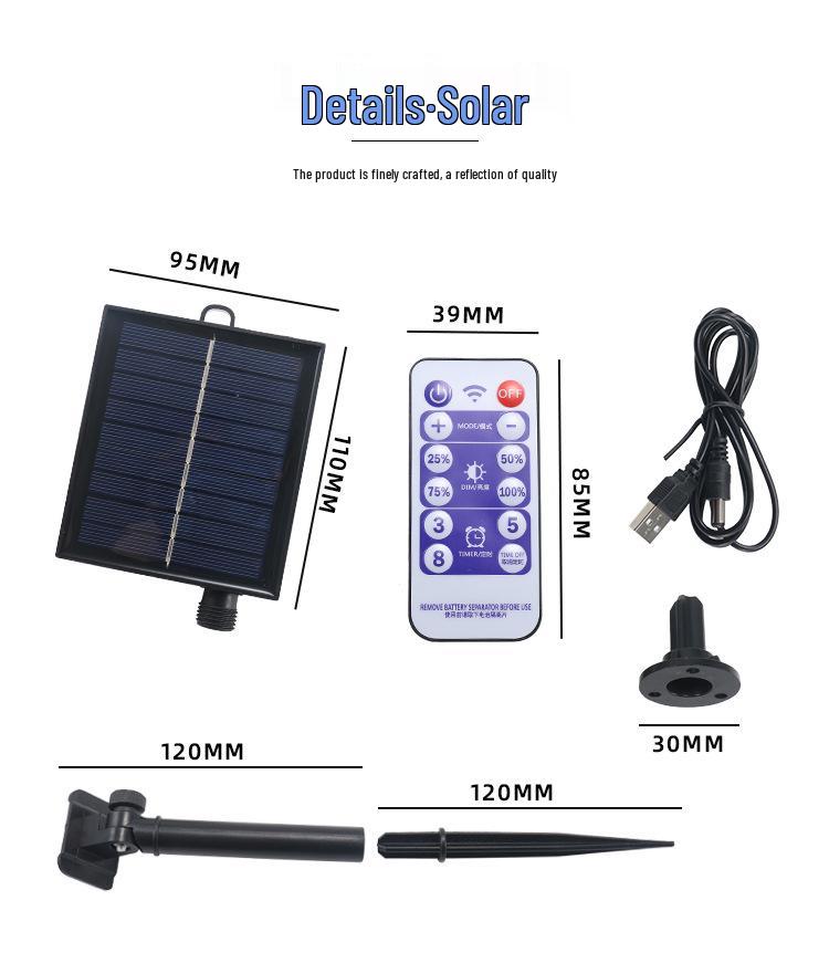 Solar LED Star and Moon Curtain String Lights for Outdoor Waterproof Decoration