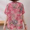 4XL-8XL Plus Size Elegant Women's Blouses Summer Oversize Tops Woman Casual Short Sleeve Shirts