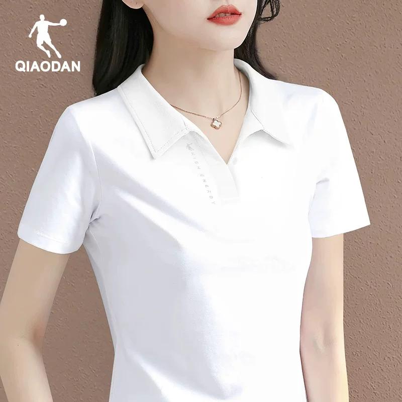 Jordan Short-Sleeved Women's 2026 Summer New Style Lapel Polo Shirt Purple Age-Reducing Women's Breathable Sports T-Shirt Half-Sleeved