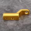 Rearview Mirror Base Extension Mount Bracket Hooks Support Holder for Motorcycles(Golden)